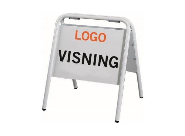 Visningsskilt Exposign A3 hvit, liggende Med dekkplast 